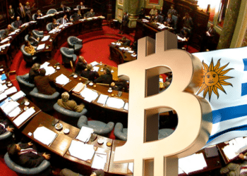 Senado de Uruguay junto a bitcoin.