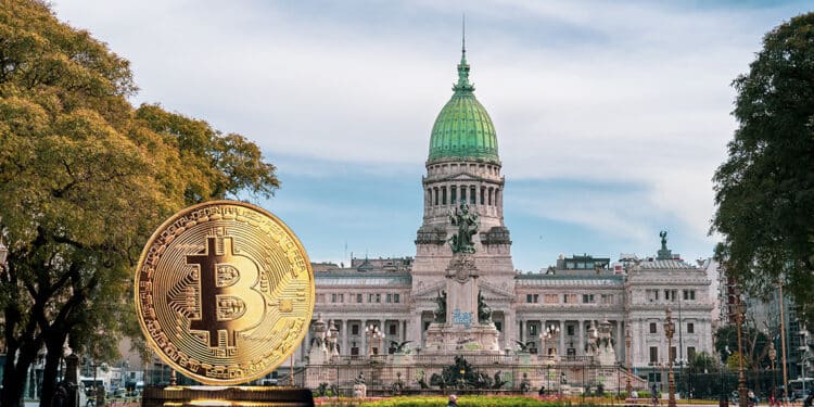 Congreso Argentino junto a bitcoin.