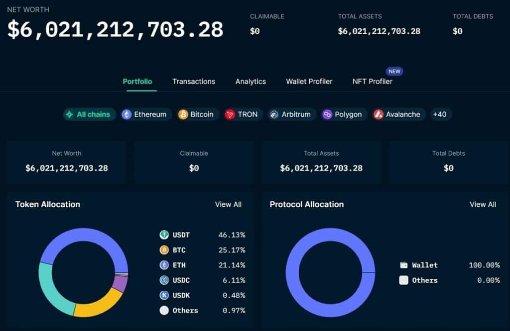 información sobre las reservas del exchange de criptomonedas OKX