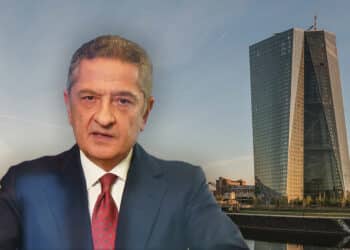 Fabio Panetta y BCE al fondo