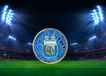 Campo de fútbol y fan token de argentina