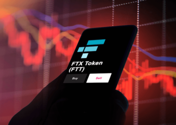 Token FTT con gráfico en rojo.