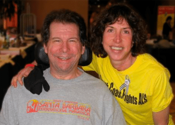 Hal Finney junto a su esposa.