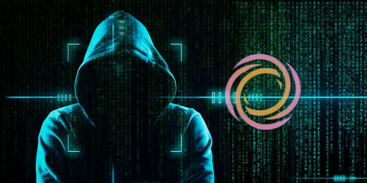 hacker y logo de lace