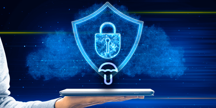 Logo de umbral junto a candado representando la privacidad.