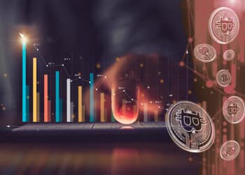 grafico a la baja con btc en rojo