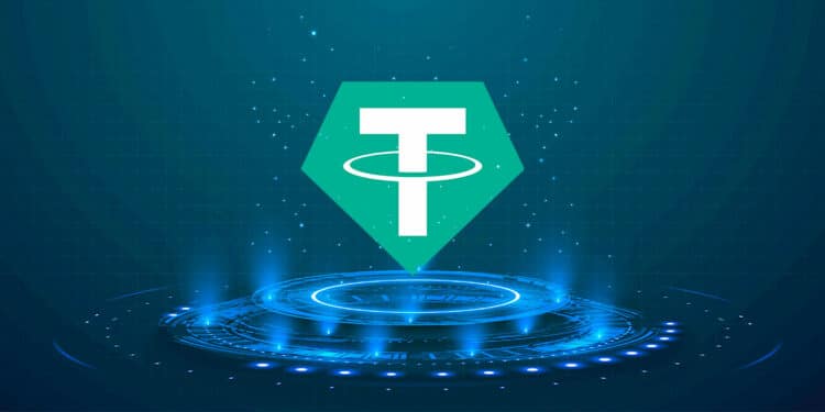 Tether con fondo digital