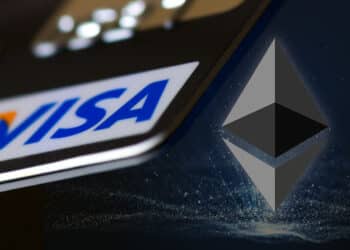 tarjeta visa con logo ethereum