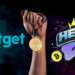 Logo de Bitget junto a premios Hero Trader.