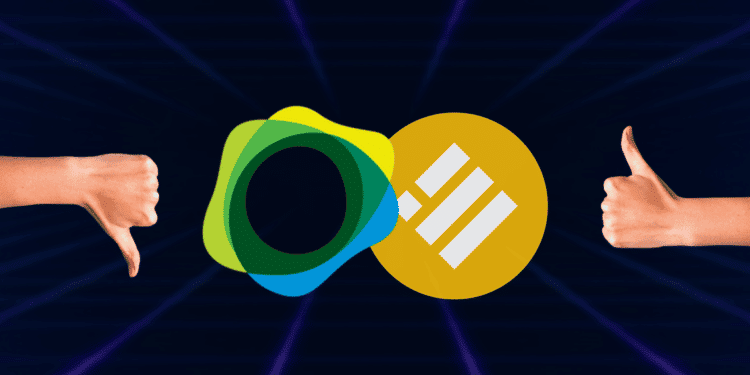 stablecoins busd y paxos junto a manos de aprobación y desaprobación.