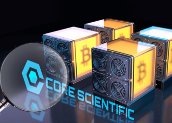 Core Scientific junto a mineros de bitcoin.