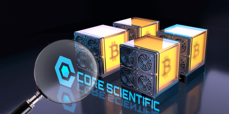 Core Scientific junto a mineros de bitcoin.