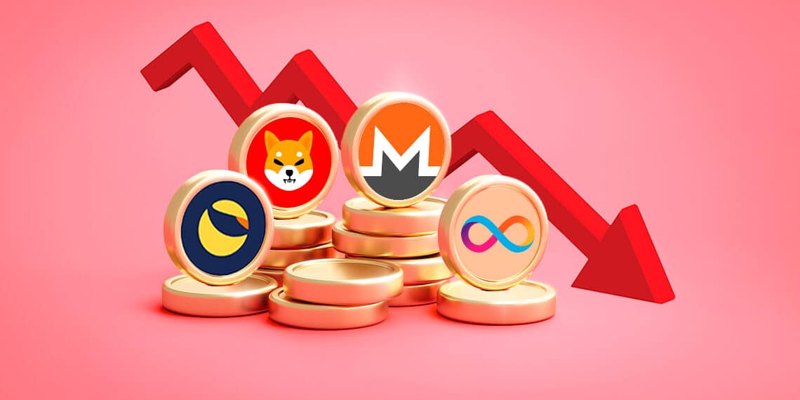criptomonedas caen de 8% con bitcoin por debajo de 21.000