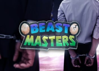 logo de Beast masters sobre personas siendo arrestadas