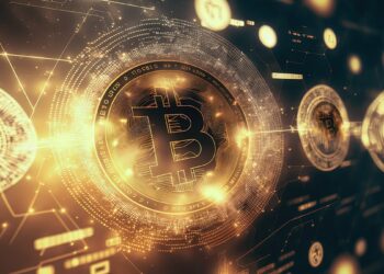 monedas de bitcoin en movimiento