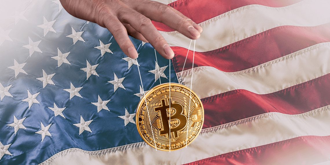 Estados Unidos controlando bitcoin.