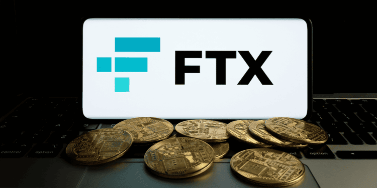 Logo del exchange FTX y criptomonedas