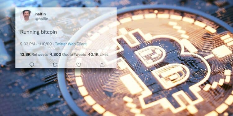 tweet de hall finey sobre moneda de bitcoin digital