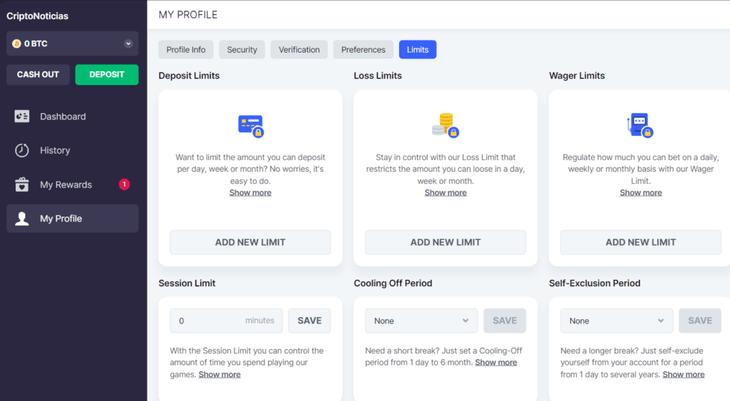 Bitstarz ofrece protección al jugador.