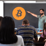 Educación sobre bitcoin en universidad.