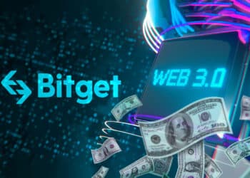 Bitget, web 3 y dólares indicando fondo de inversión.