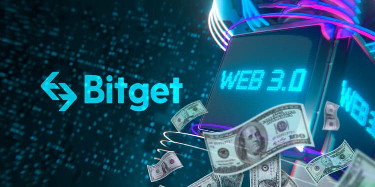 Bitget, web 3 y dólares indicando fondo de inversión.
