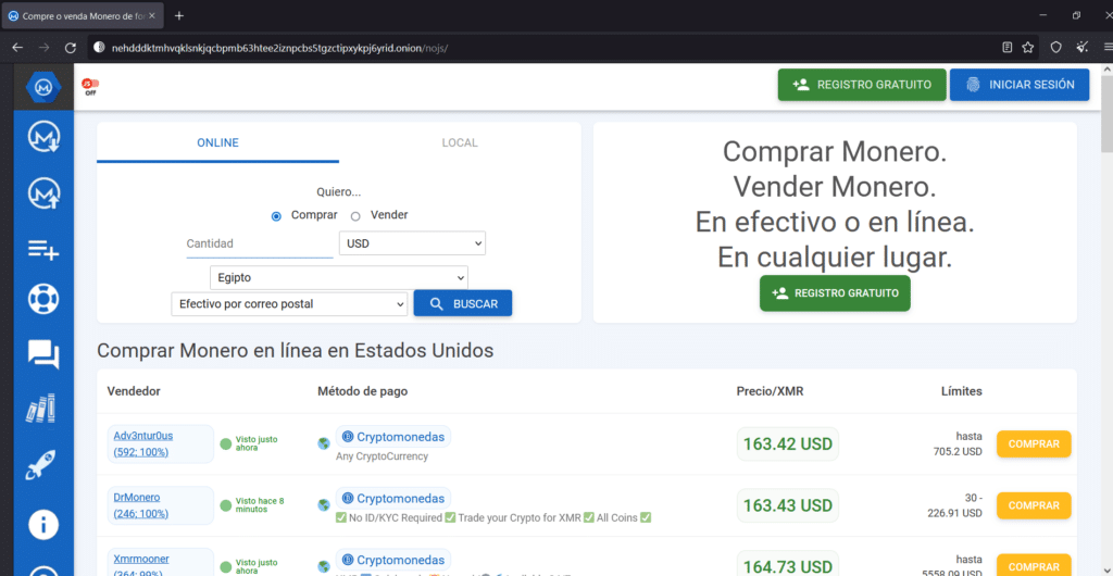 Plataforma LocalMonero.