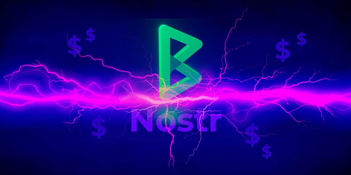 Logo BTCPayServer y Nostr con Lightning y propinas.