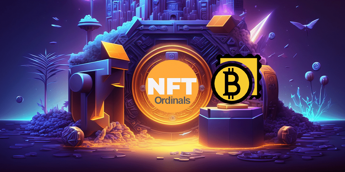 NFT Ordinals junto a logo de UniSat Wallet.