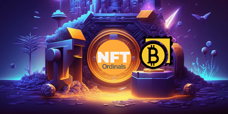 NFT Ordinals junto a logo de UniSat Wallet.
