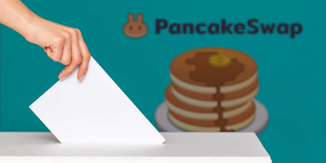 Votación en PancakeSwap.