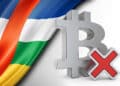 Bitcoin y bandera de República Centroafricana.