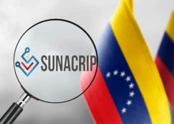 Sunacrip y bandera de Venezuela.