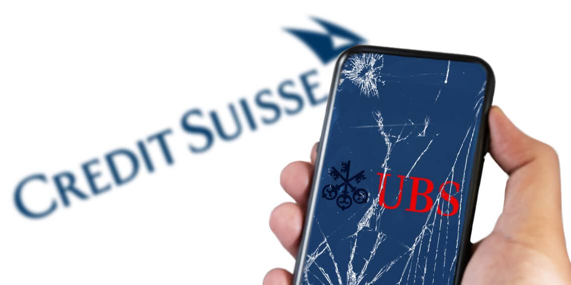 Logo de Credit Suisse y UBS.