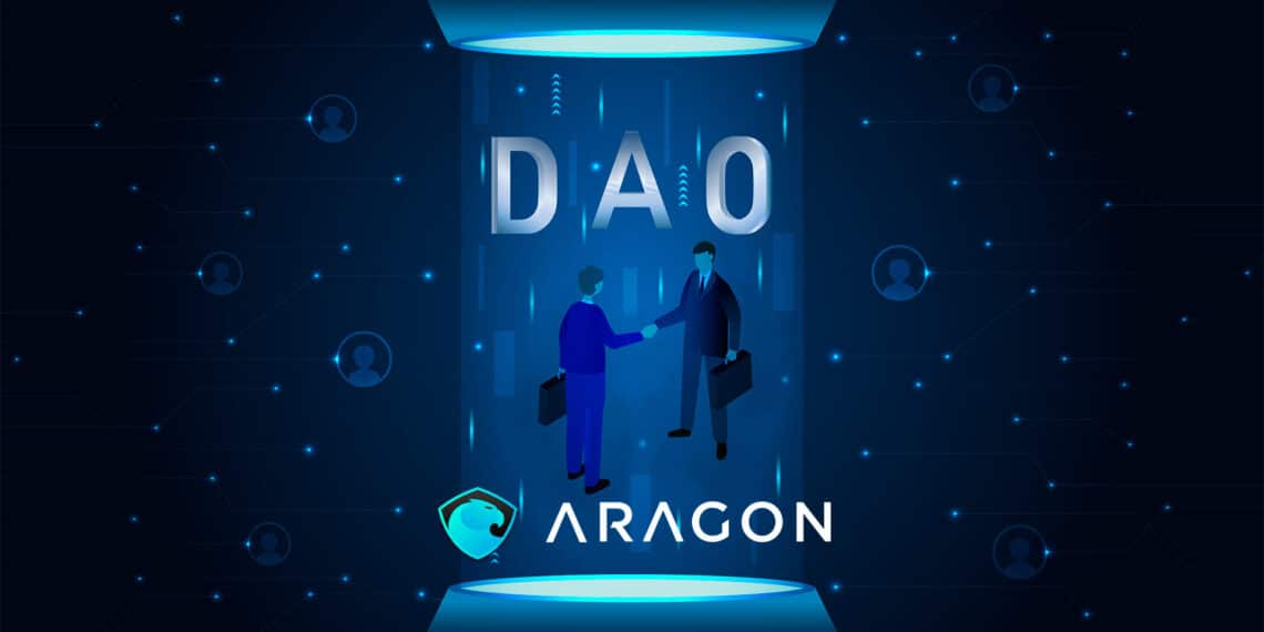 DAO y logo de Aragon.