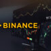 Binance y su interfaz con logo de Tradingview.