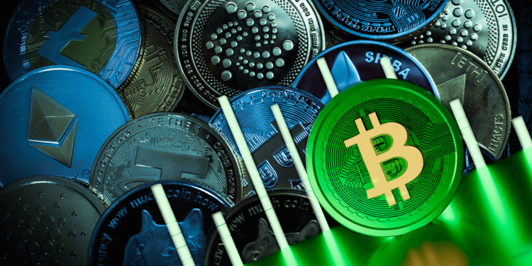 Bitcoin y altcoins en el mercado alcista