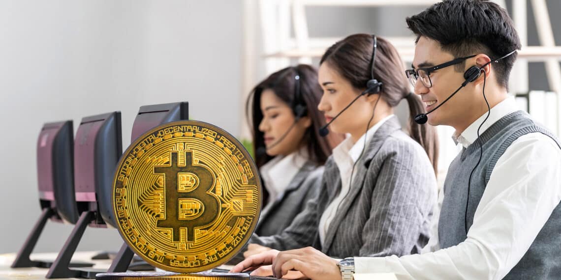 Atención al cliente y bitcoin.