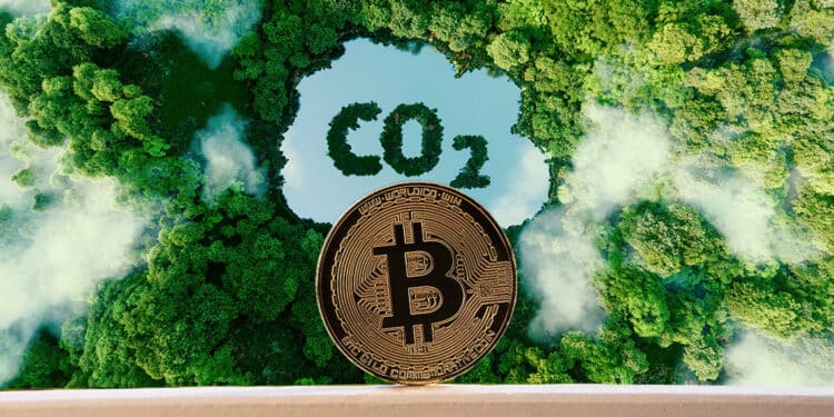 Bitcoin y CO2.