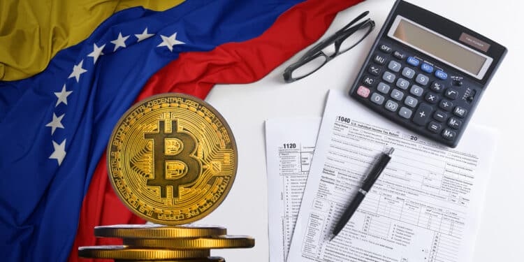 Bitcoin, bandera de Venezuela e impuestos.