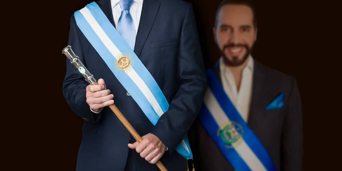 Presidente de Argentina y Bukele.