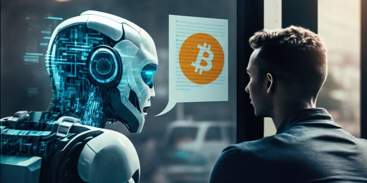 Inteligencia artificial escribe sobre bitcoin.
