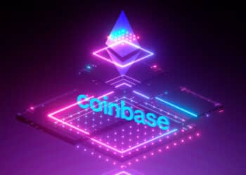 Capas, logo de ethereum y coinbase.