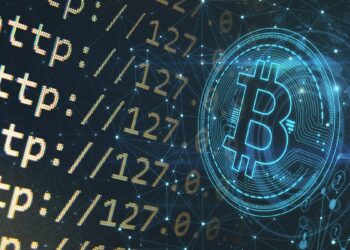 moneda digital de bitcoin junto a direcciones ip