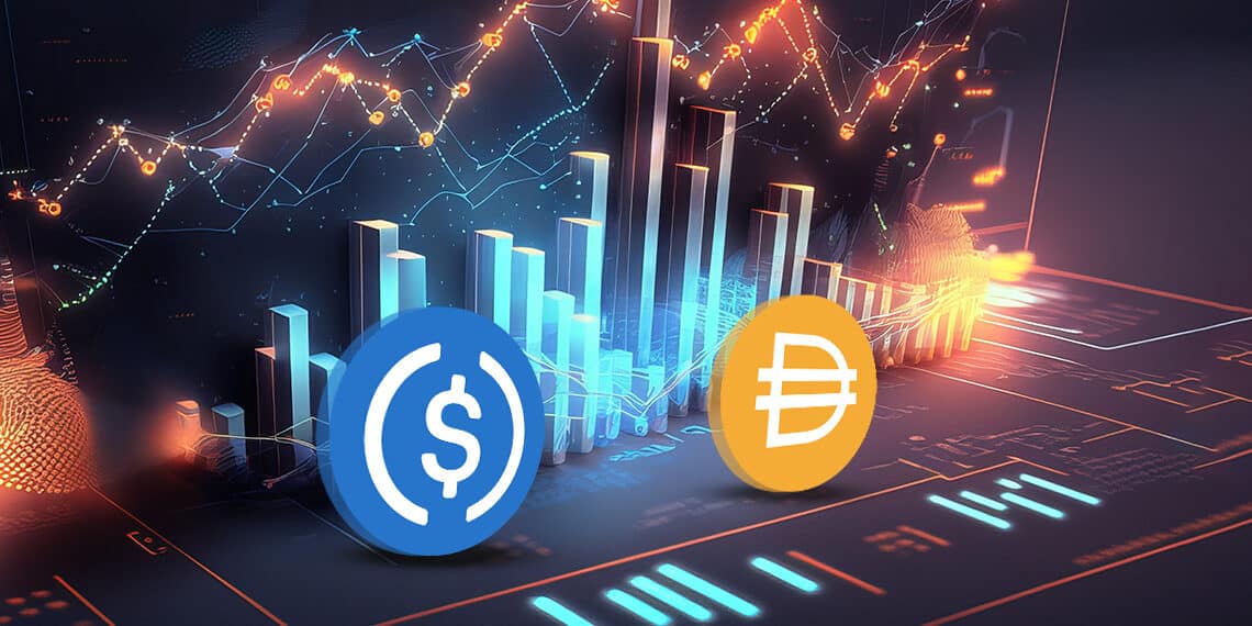 USDC y dai en el mercado