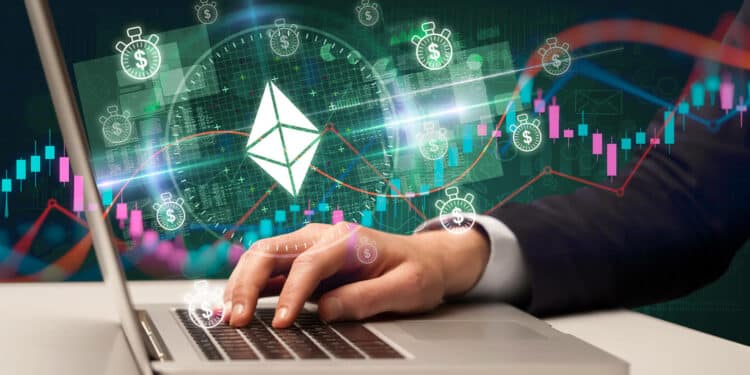 Ethereum y gráfico de mercado.