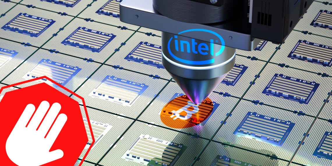 Intel detiene fabricación de chips para minería de bitcoin.