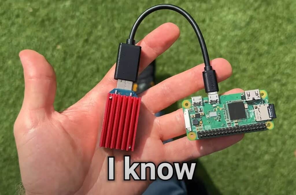 un raspberry Pi utilizado para minar Bitcoin