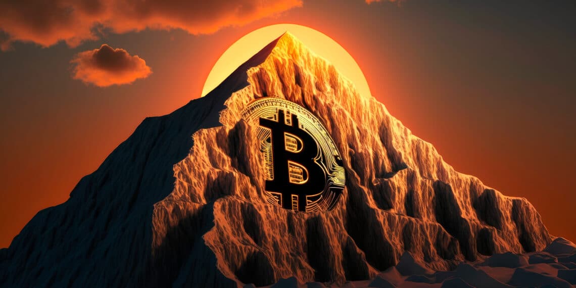 Montaña bitcoin.