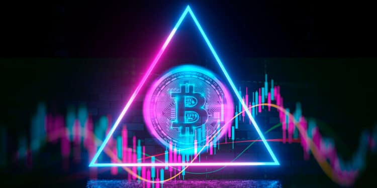 Bitcoin en un triangulo.